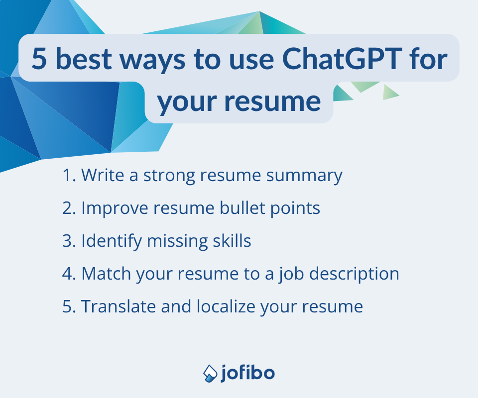 5 ways you can use ChatGPT and AI for your resume