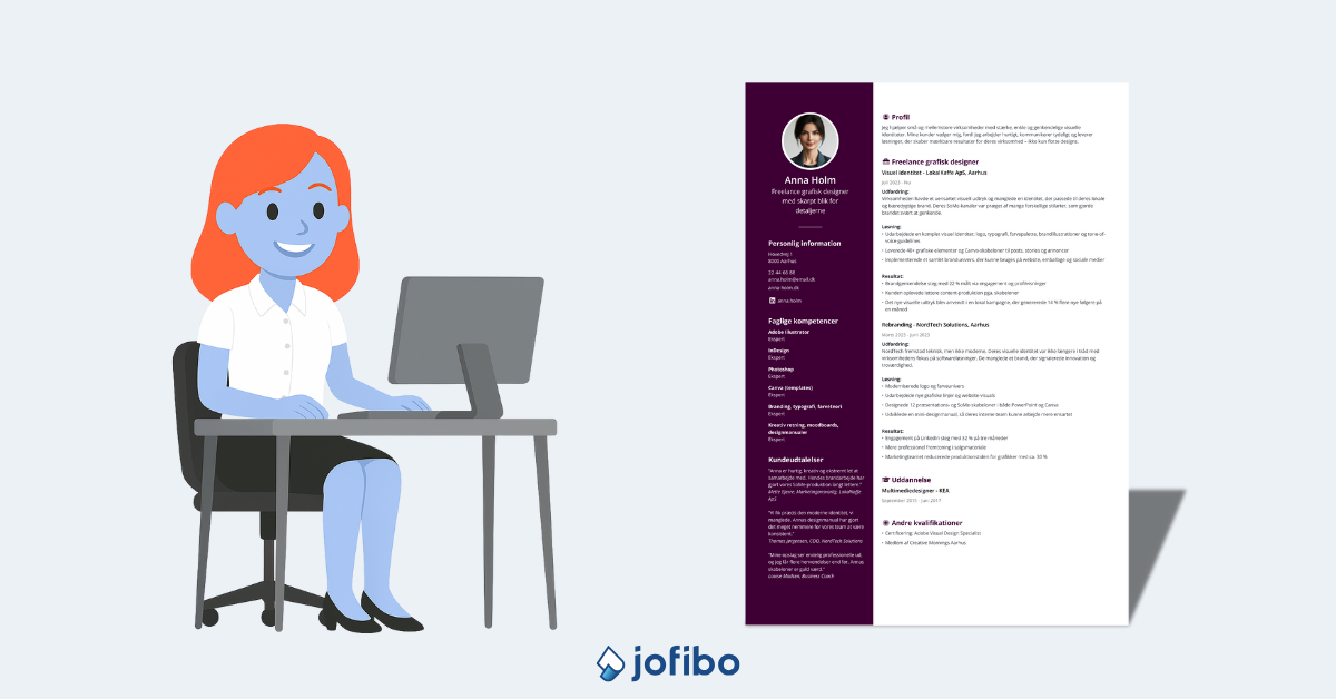Sådan laver du et freelance CV [guide & eksempler]