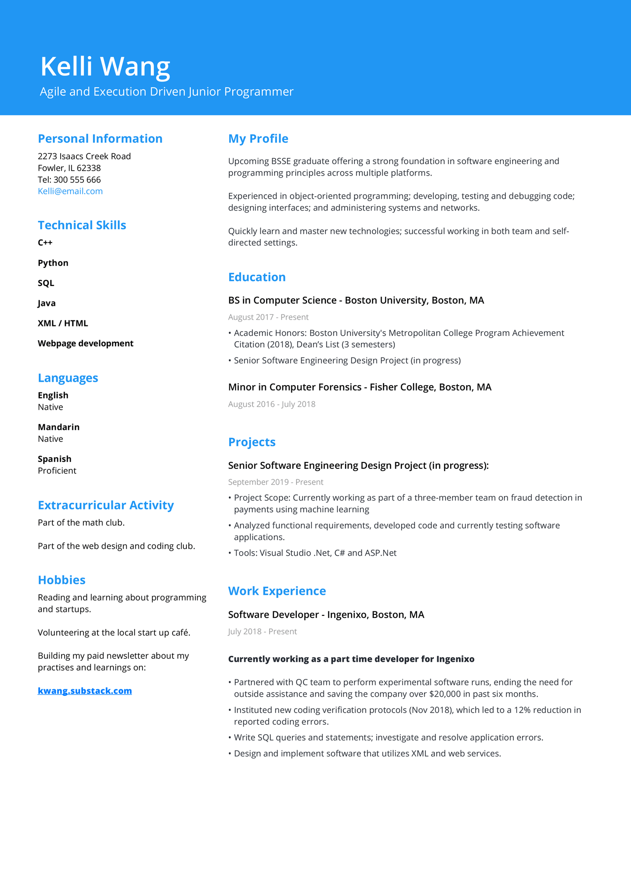 Cv No Experience Example How To Write A Resume With No Experience 