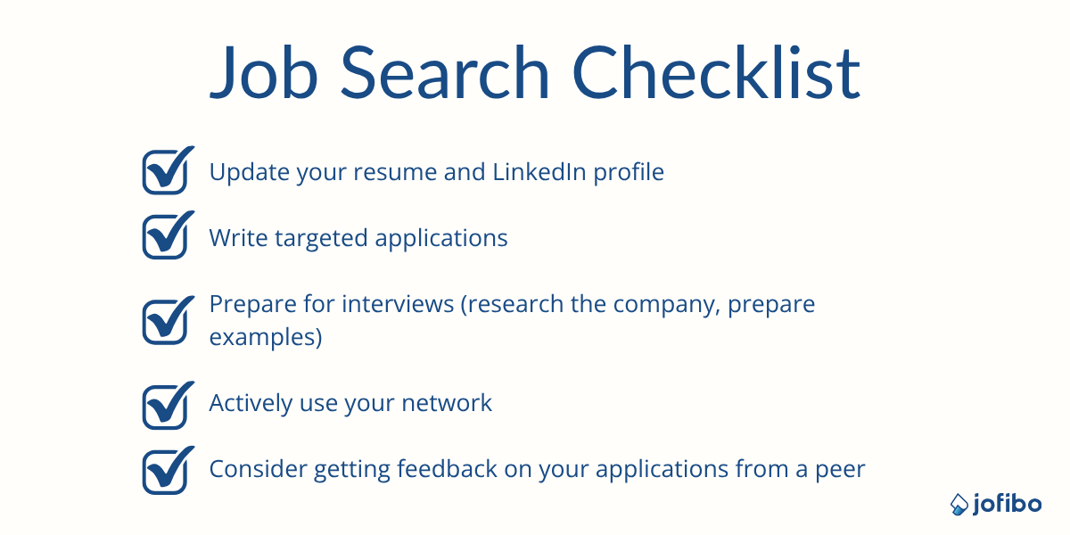 Job Search Checklist for Job Change and Career Transitions